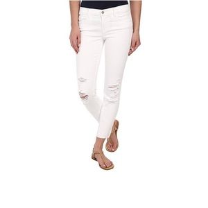 J Brand White Cropped Jeans